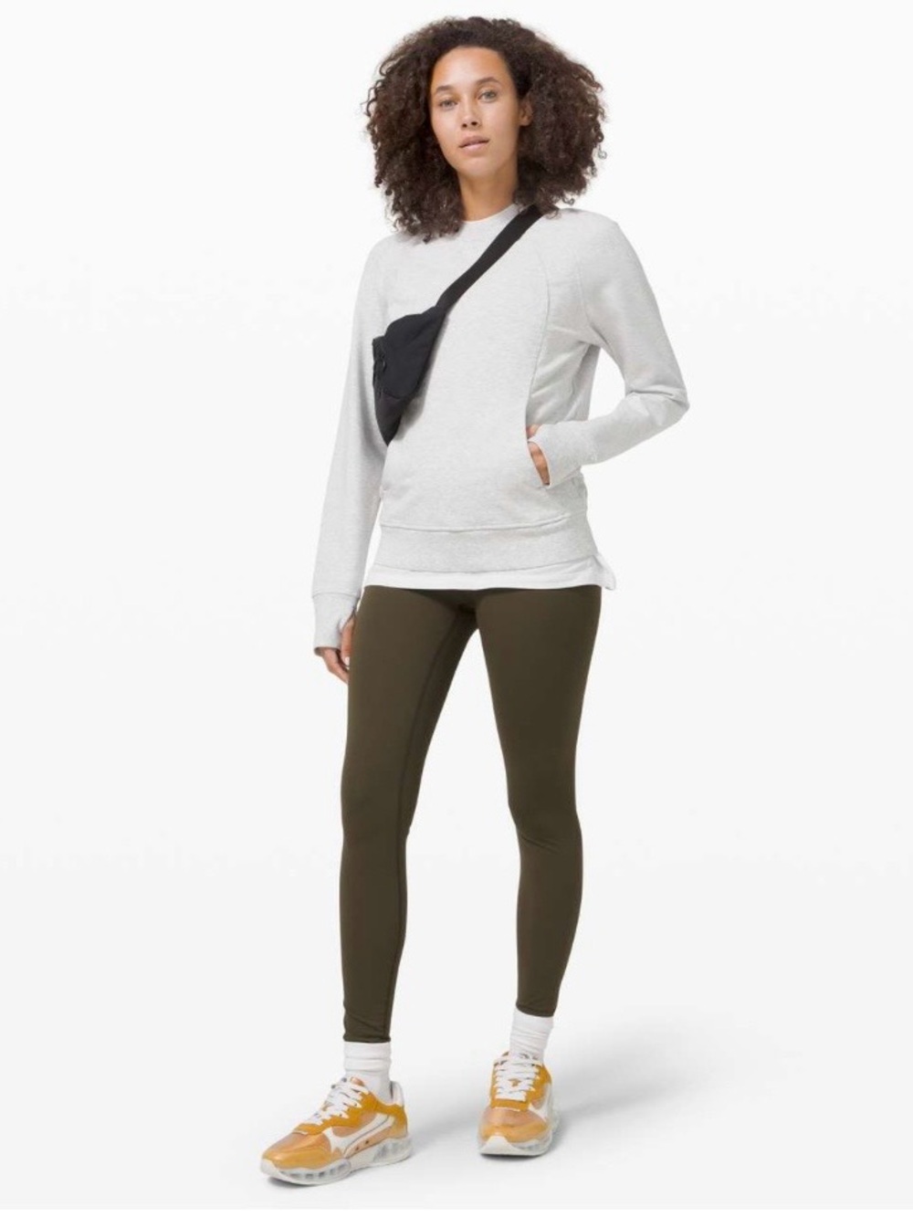 Lululemon Scuba Crew Heathered Core Ultra Light Grey - Picture 4 of 11